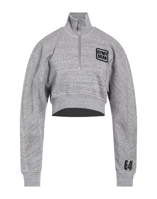 Woman Sweatshirt Grey Size M Cotton