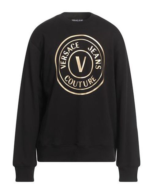 Man Sweatshirt Black Size M Cotton, Elastane