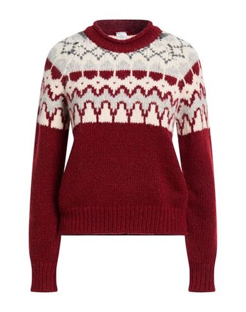 Woman Sweater Burgundy Size L Alpaca wool, Wool, Polyester