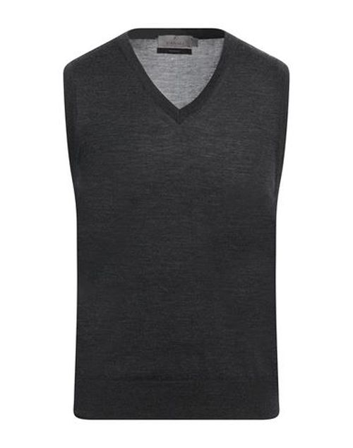 Canali Exclusive Man Sweater Charcoal Size 42 Wool