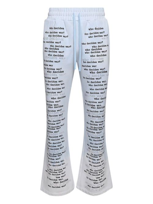 Who Decides War Scripture track pants - Blue