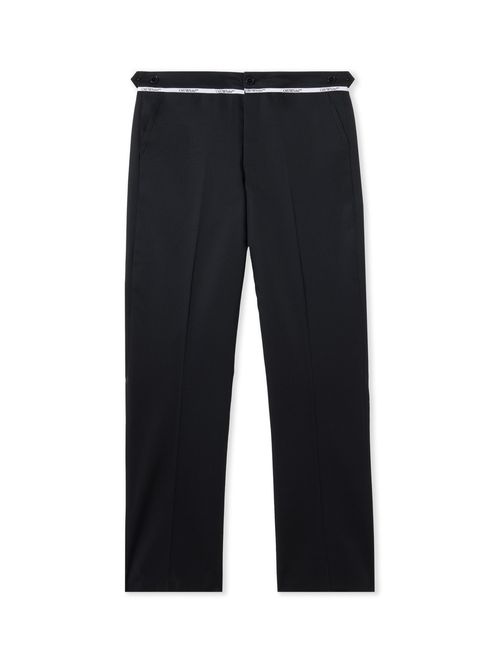 Wool Mini Flare Pants - Male Pants Black