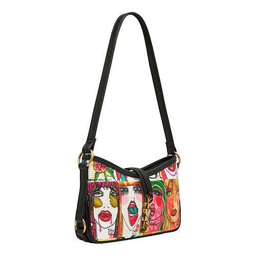 Artwork Faces Shoulder Bag