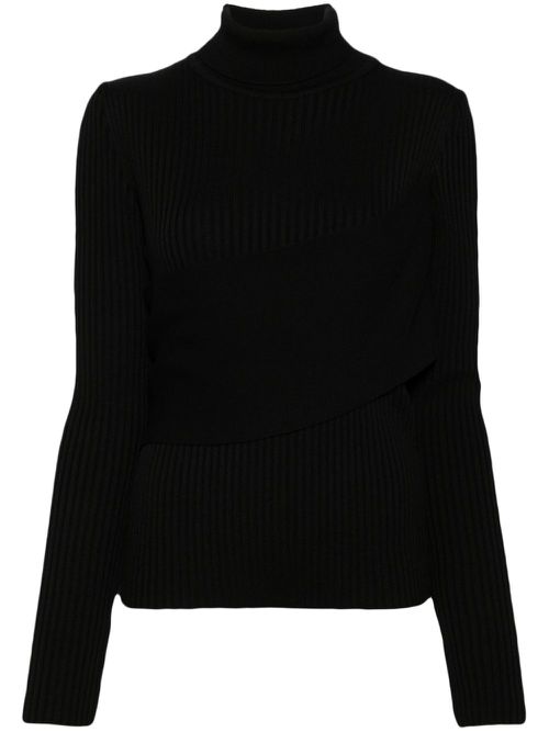 Crossed jumper - Black