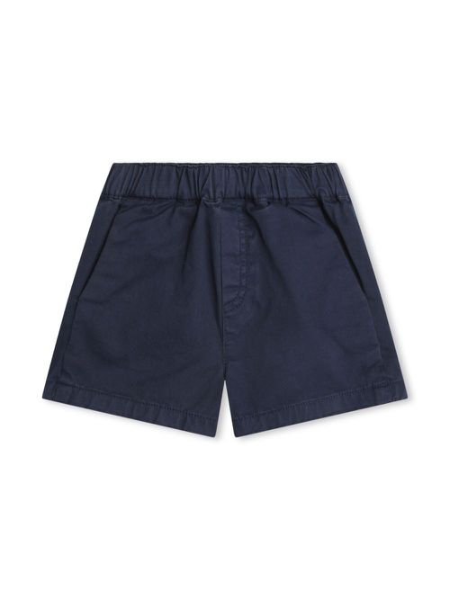 Logo-embroidered slip-on shorts - Blue