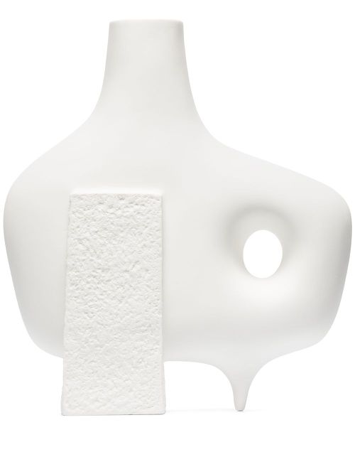 Medium Paradox porcelain vase - White