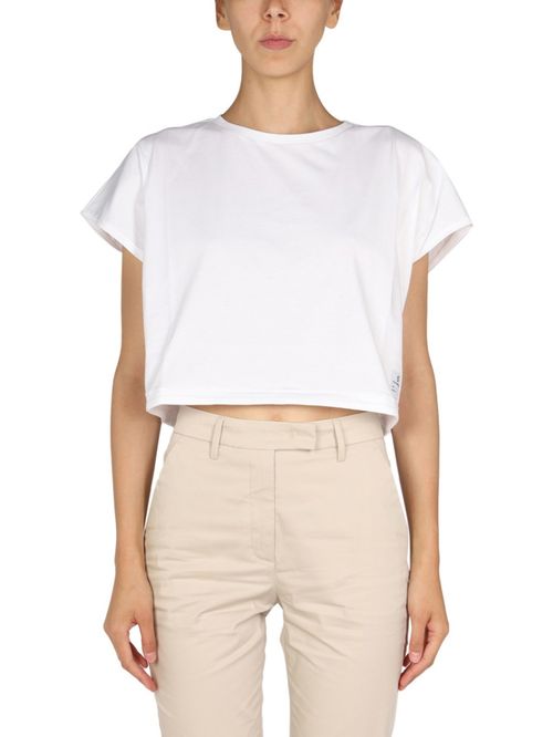 White Solid Crew Neck T-Shirt