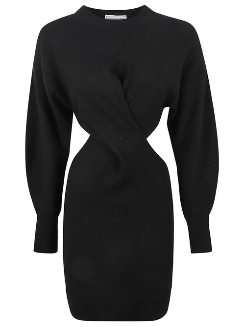 Side Slit Twisted Rib Dress