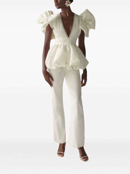 Willem flared trousers - White