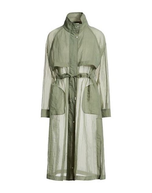 Woman Overcoat & Trench Coat Military green Size 0 Polyamide