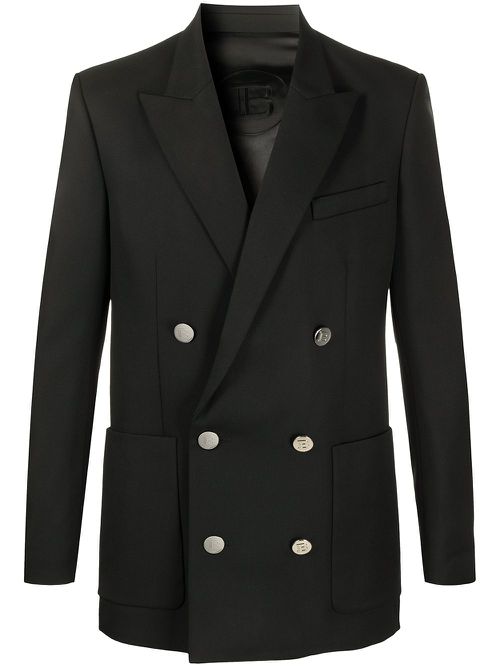 Double-breasted blazer - Black