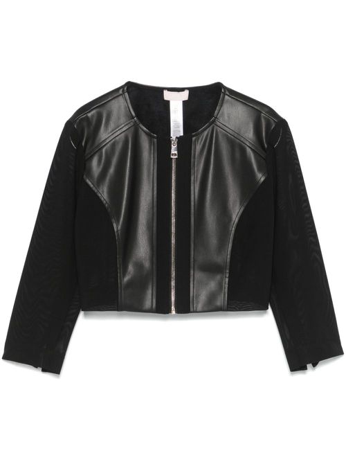 Cropped jacket - Black