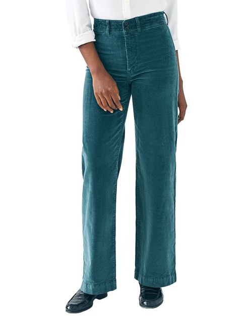 Stretch Cord Wide Leg Pant