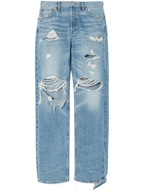 Loose-fit ripped jeans - Blue