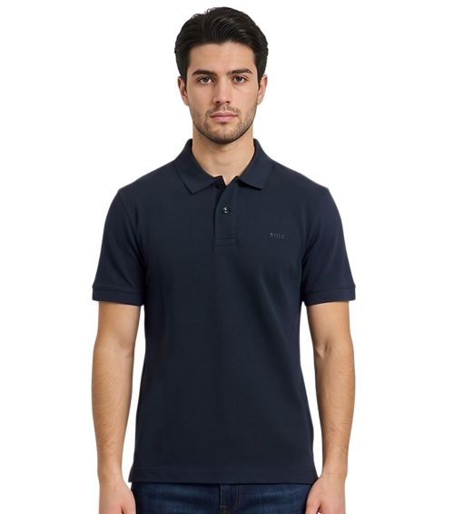 Navy Blue Logo Polos