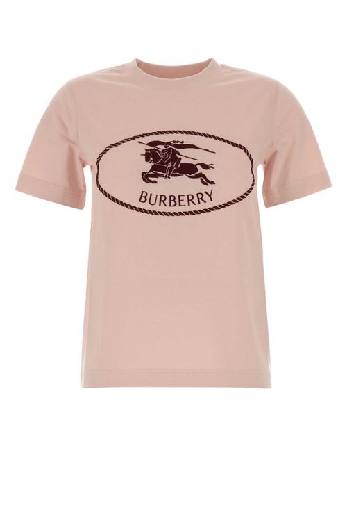 Logo-Printed Cotton T-Shirt — Pink