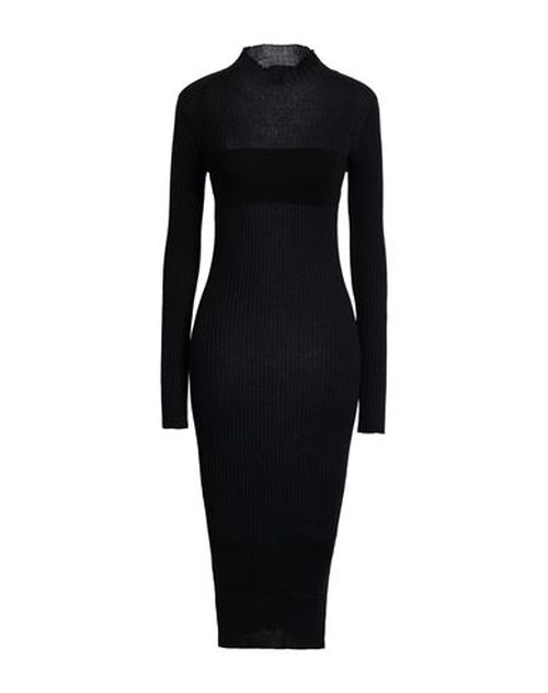 Woman Midi dress Black Size S Acrylic, Wool, Viscose, Polyester