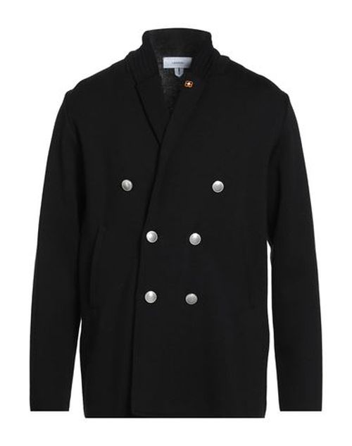 Man Cardigan Black Size L Wool