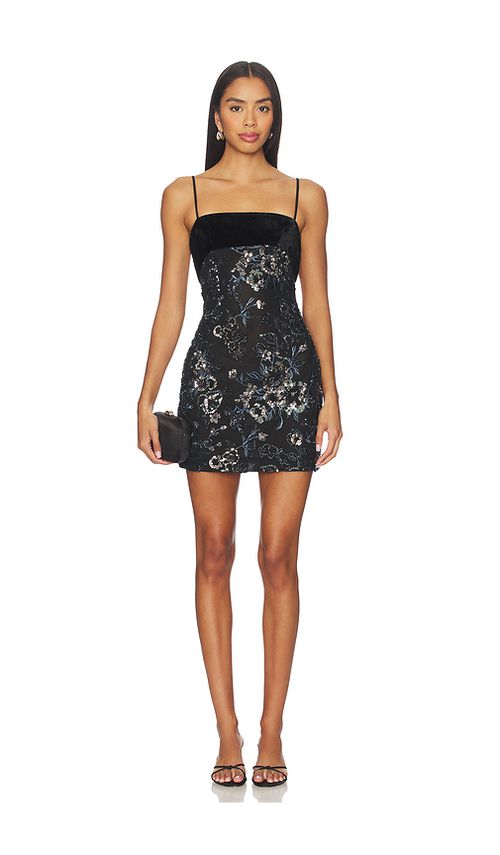 SAU LEE Ari Dress in Black. 8. Also