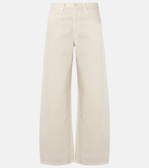 Low Curve mid-rise barrel-leg jeans
