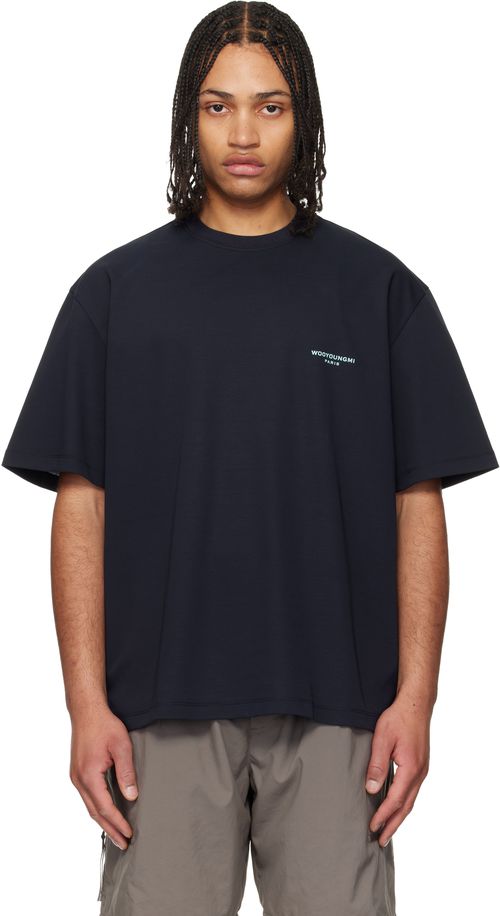 Navy Tuft Embroidered Back Logo T-shirt