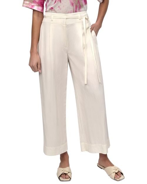 Tie Waist Twill Pant