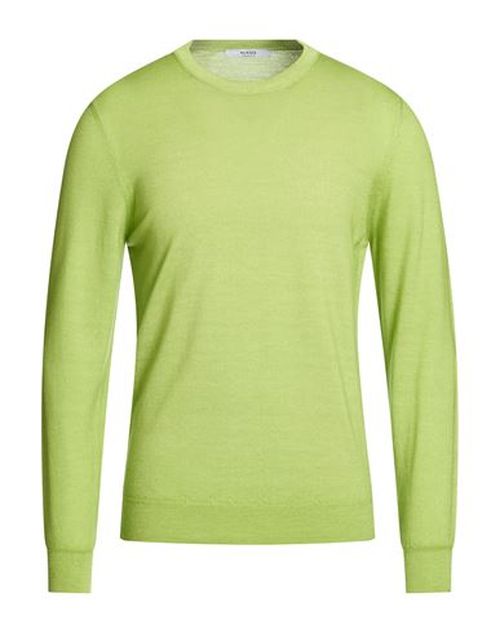Man Sweater Lime green Size 42 Merino Wool