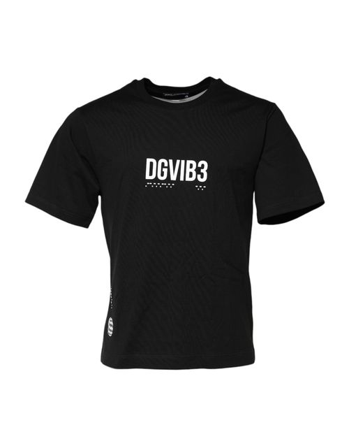 Logo-Print Cotton T-Shirt — Black