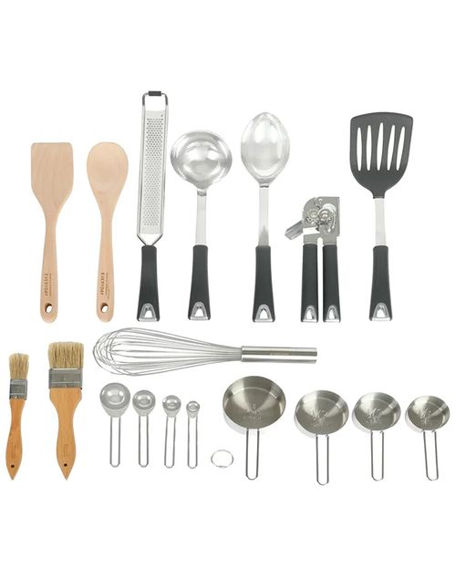 Everyday 18pc Stainless Steel & Wood Assorted Gadget Set