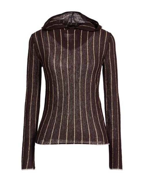 Woman Sweater Dark brown Size S Wool, Acrylic, Polyamide