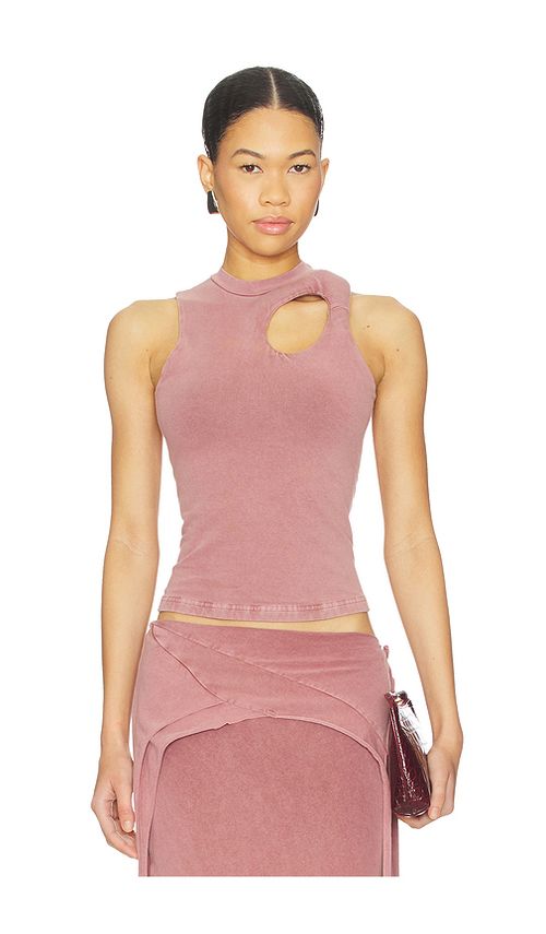 Ottolinger Donut Exo Tank in Mauve in Mauve. L. Also in M, S