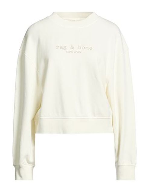 Woman Sweatshirt Ivory Size L Cotton, Elastane