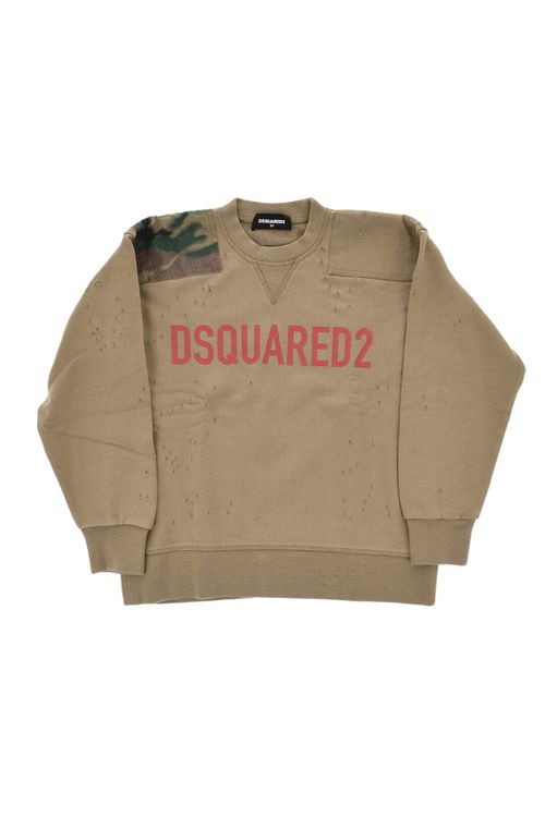 Boys Khaki Relaxed Sweatshirt