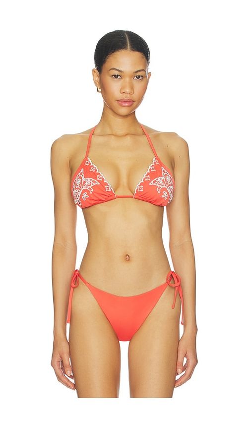Cleobella Seraphine Triangle Top in Pink. - L also in M, S