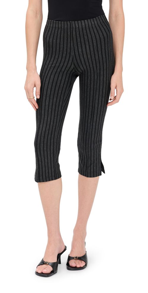 Delilah Pants Charcoal/Black Stripe