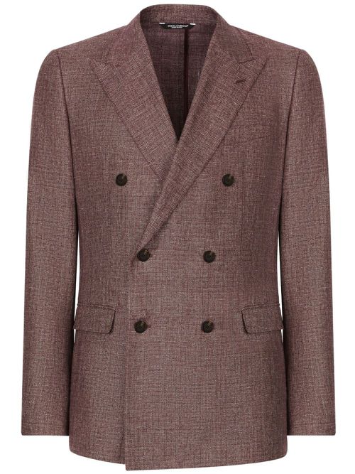 Taormina double-breasted blazer - Red