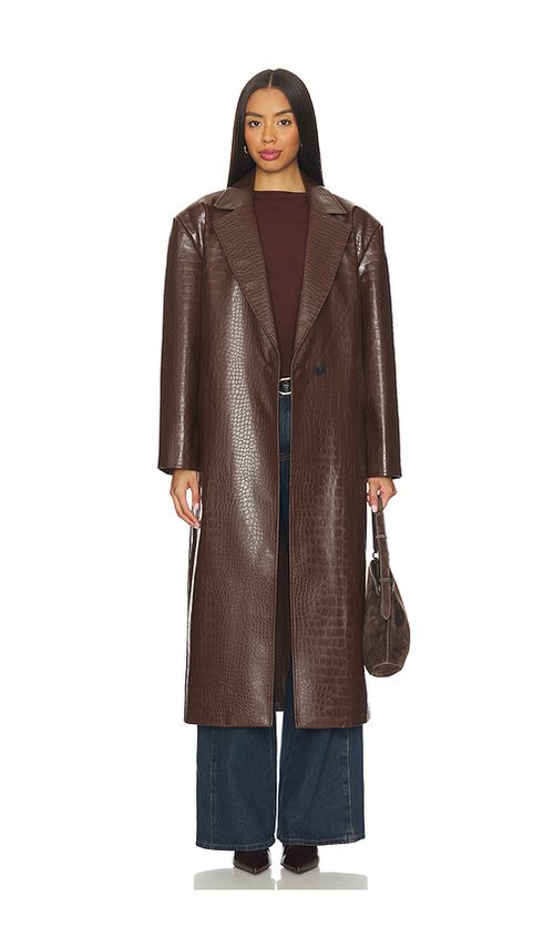 LAMARQUE Ebba Coat in Brown. - S also in L