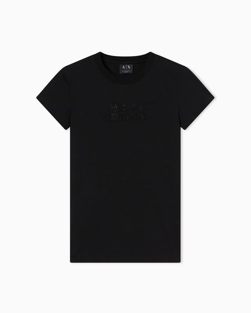 Slim fit T-shirt in stretch cotton jersey