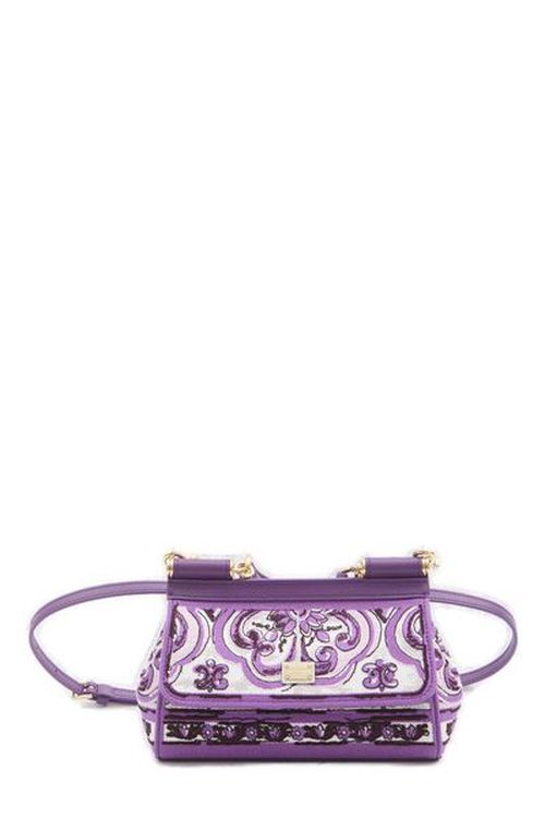 Dolce & Gabbana Majolica Embroidered Small Sicily Handbag