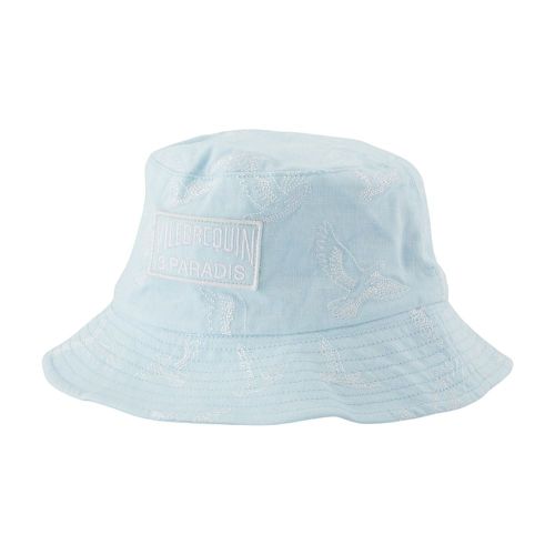 A-007-88 Logo-Embroidered Wool Bucket Hat — Blue