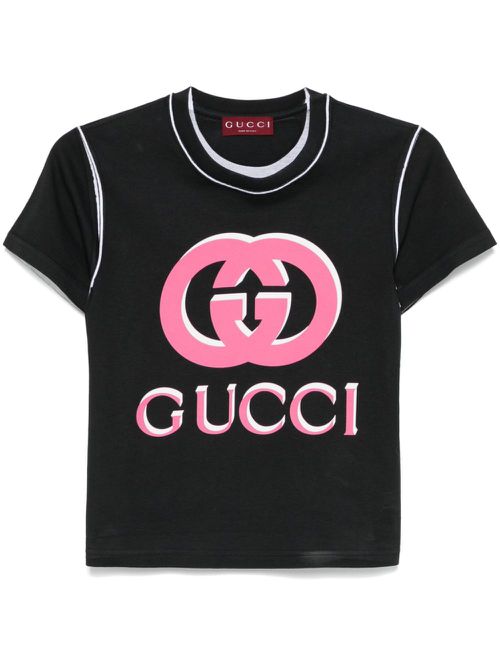 Interlocking G-logo T-shirt - Black