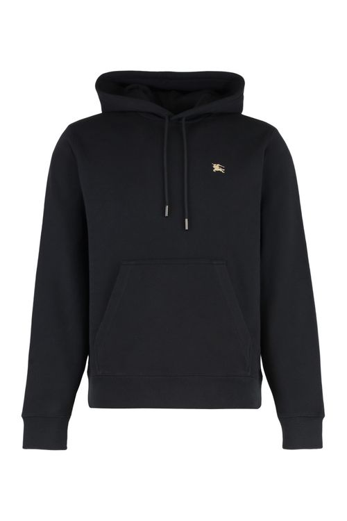 Black Logo Hood Sweatshirt