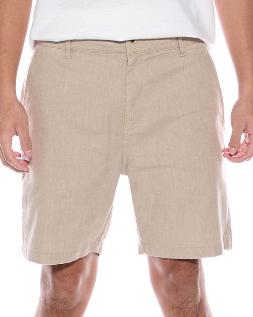 Stretch Canvas Traveler Linen-Blend Short