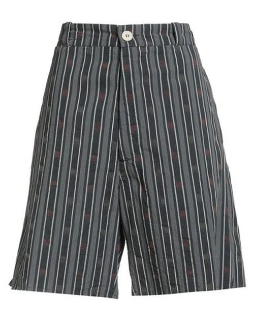 Woman Shorts & Bermuda Shorts Black Size 24 Cotton