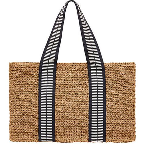 Joules Natural Sandford Woven Paper Square Tote Bag
