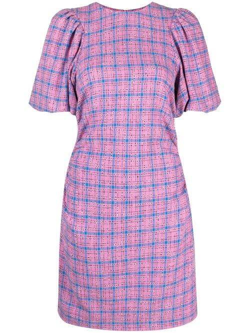 Check-pattern minidress - Pink