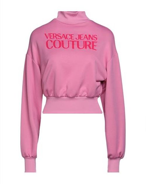 Woman Sweatshirt Pink Size XS Polyester, Cotton, Elastane