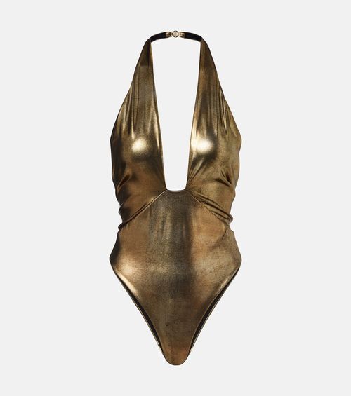 Halterneck bodysuit