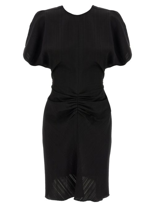 Gathered Waist Mini Dress