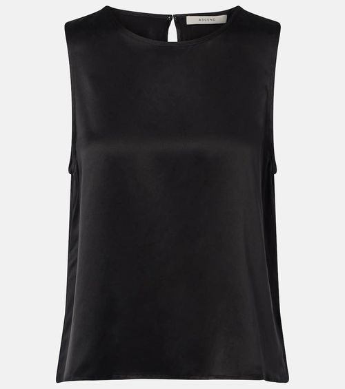Sofia silk charmeuse tank top